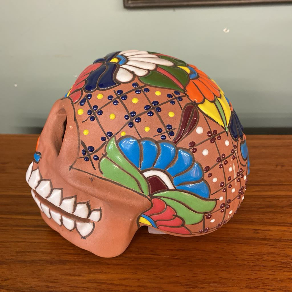 Colorful Terracotta Skull