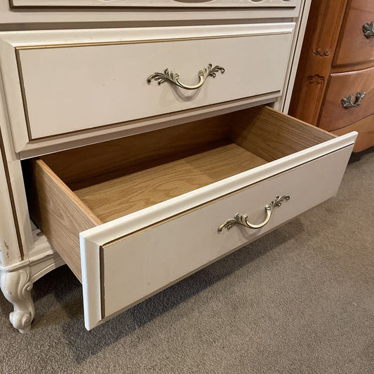 White French Provincial 3 Drawer Chest C HIGHBOYS