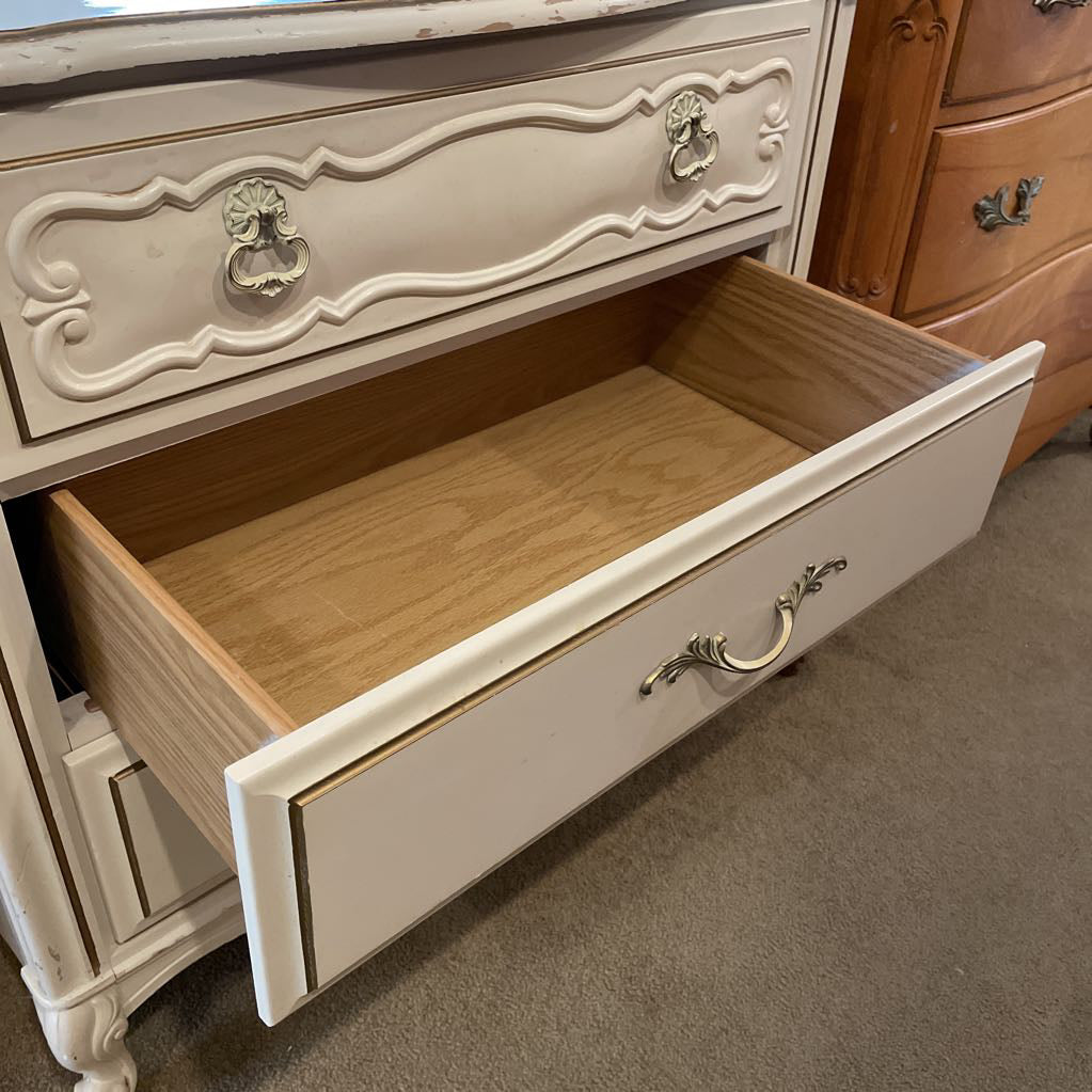 White French Provincial 3 Drawer Chest