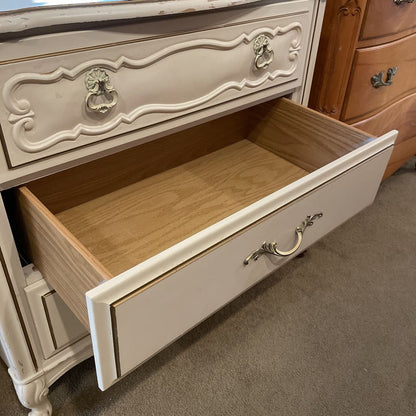 White French Provincial 3 Drawer Chest