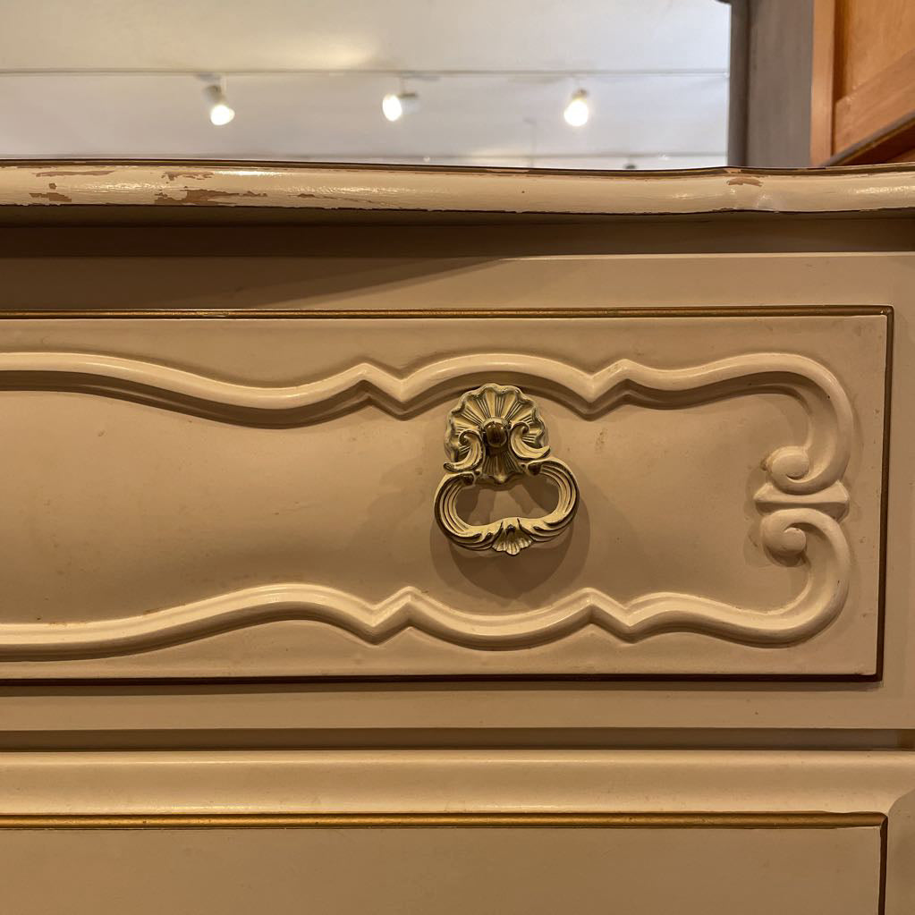 White French Provincial 3 Drawer Chest