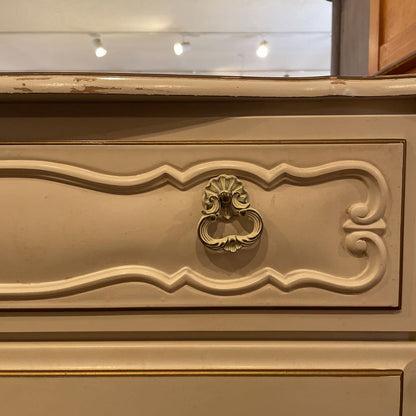 White French Provincial 3 Drawer Chest