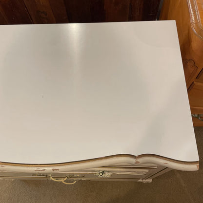 White French Provincial 3 Drawer Chest
