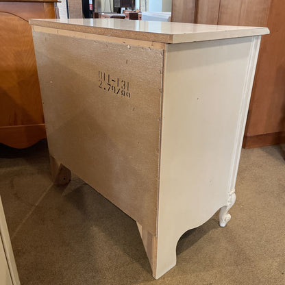 White French Provincial 3 Drawer Chest