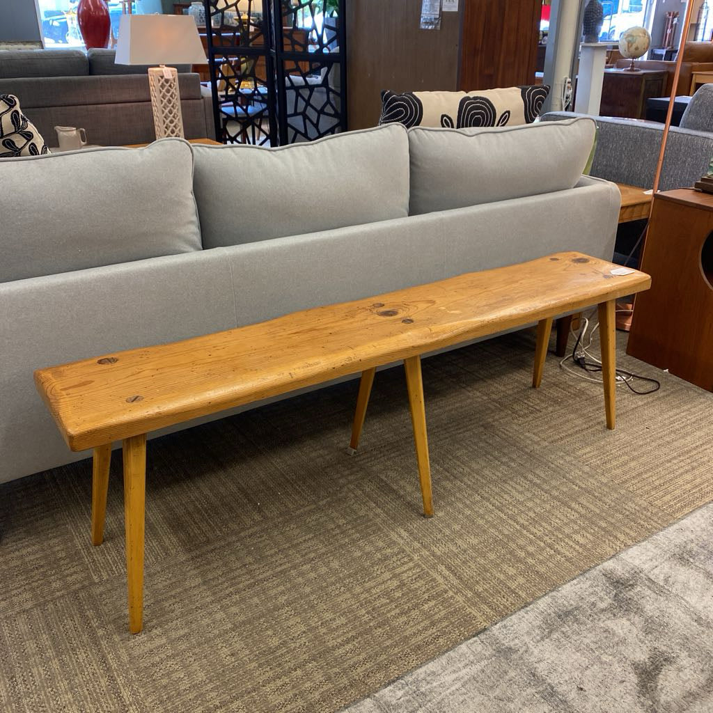 Six Leg Pine Bench