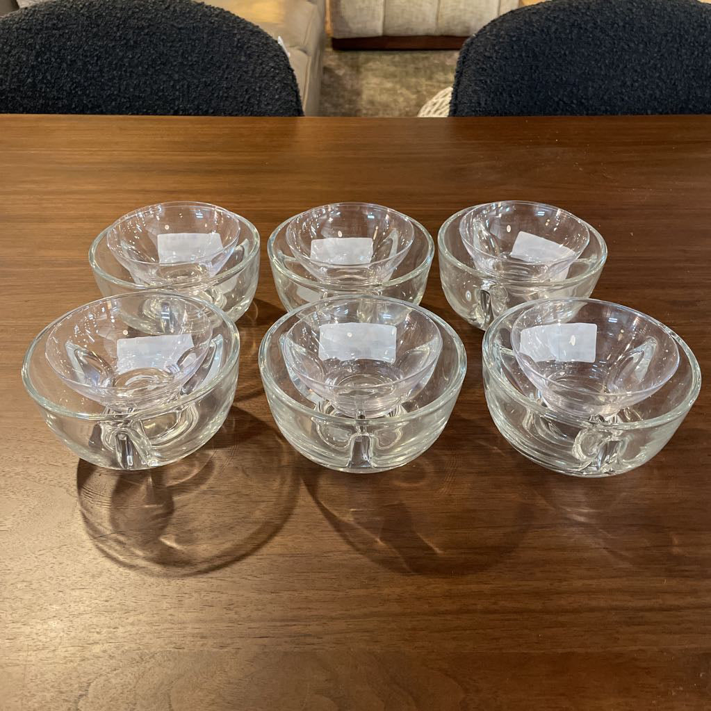 Glass Shrimp Cocktail Serving SET OF 6