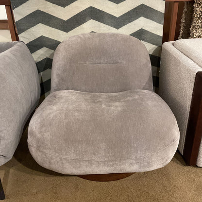 Tan Velvet Bean Chair
