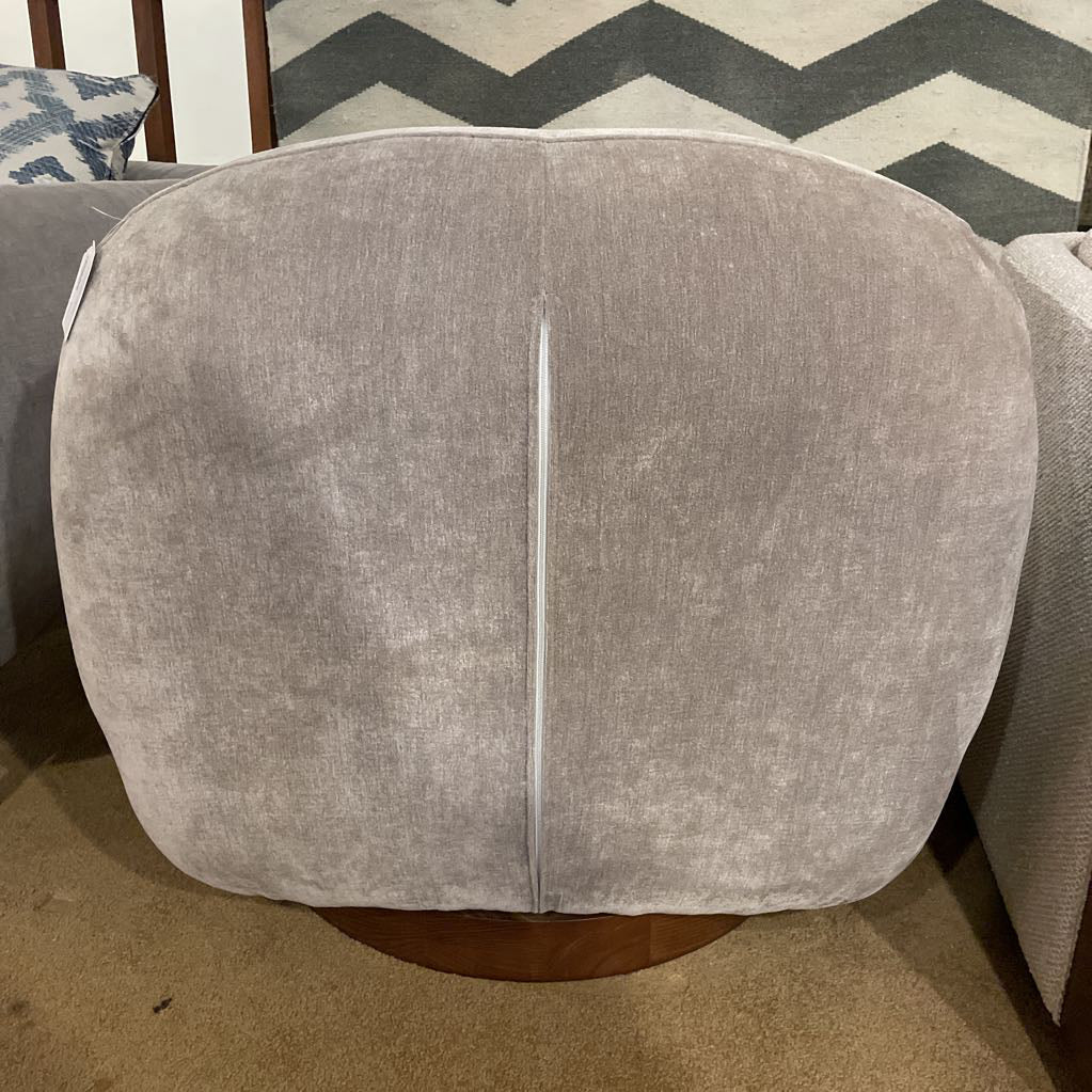 Tan Velvet Bean Chair
