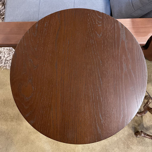 Twisted Metal Sculptural Base End Table C SIDE TABLES