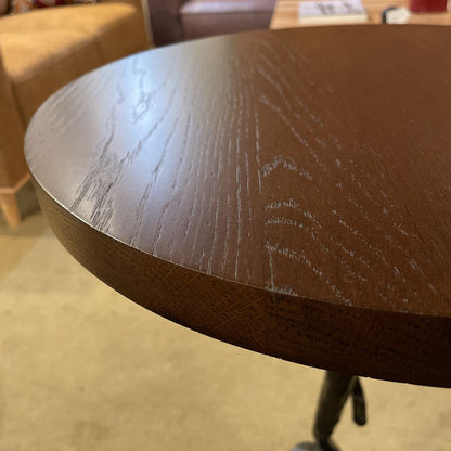 Twisted Metal Sculptural Base End Table