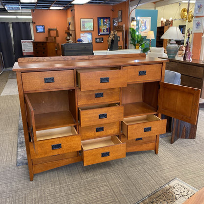 Large Mission Style Oak Dresser