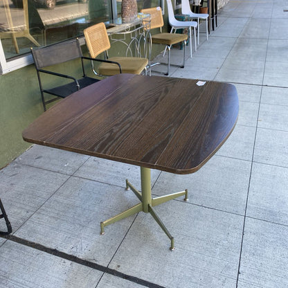 Small Vintage Dark Laminate Dropleaf Table