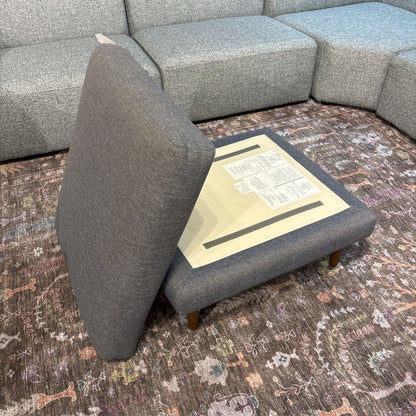 Article Blue Ottoman