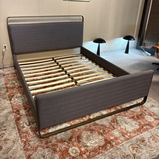 Modern Antique Brass Queen Bed