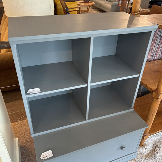 Pottery Barn Blue-Grey Modular Cubby C BOOKSHELVES