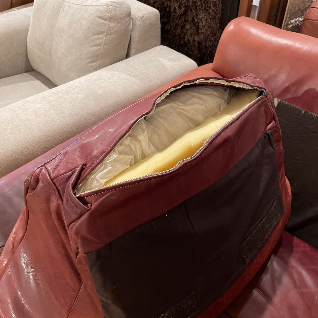 Hancock & Moore Red Leather Studded Chair