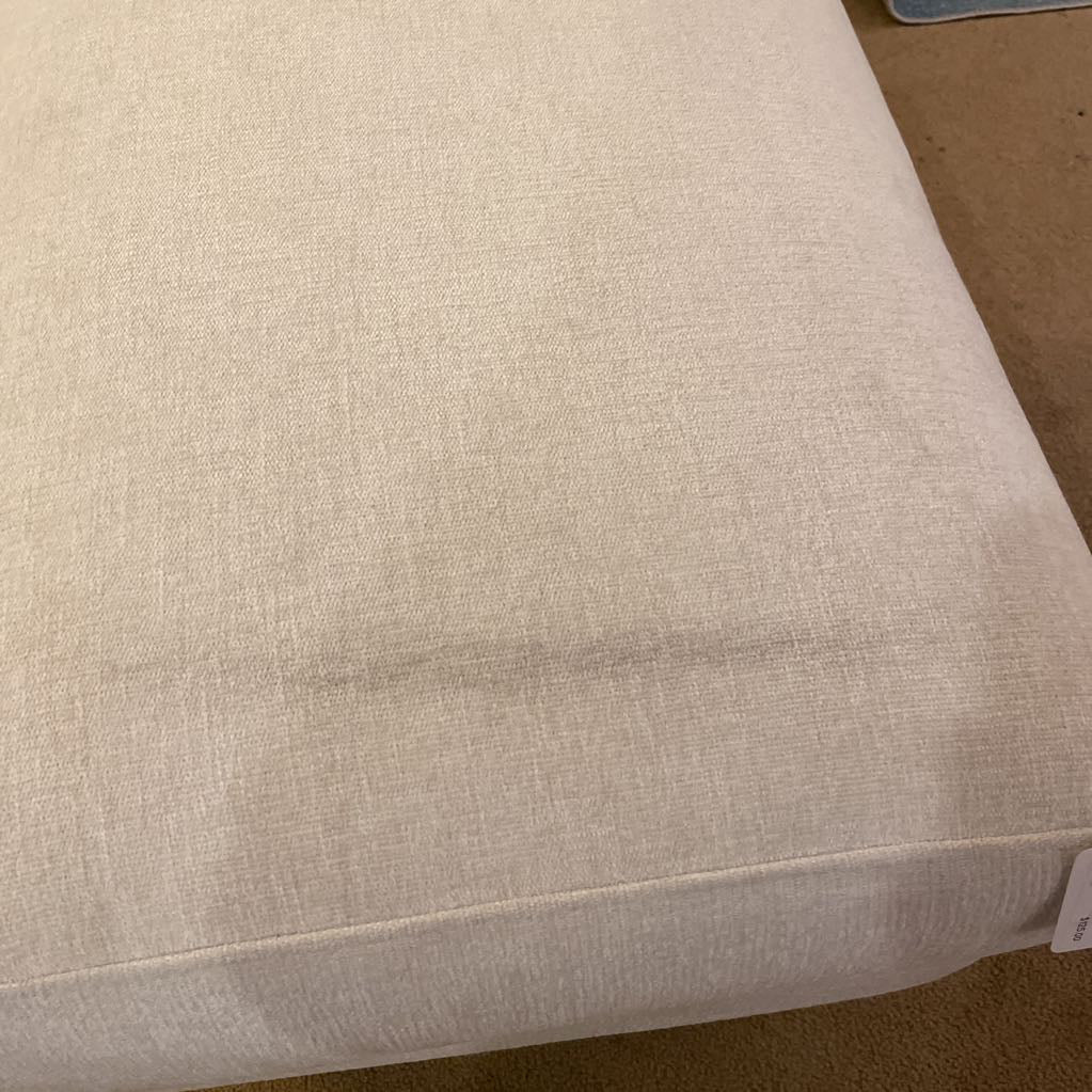 Ivory Blonde Leg Ottoman U OTTOMANS
