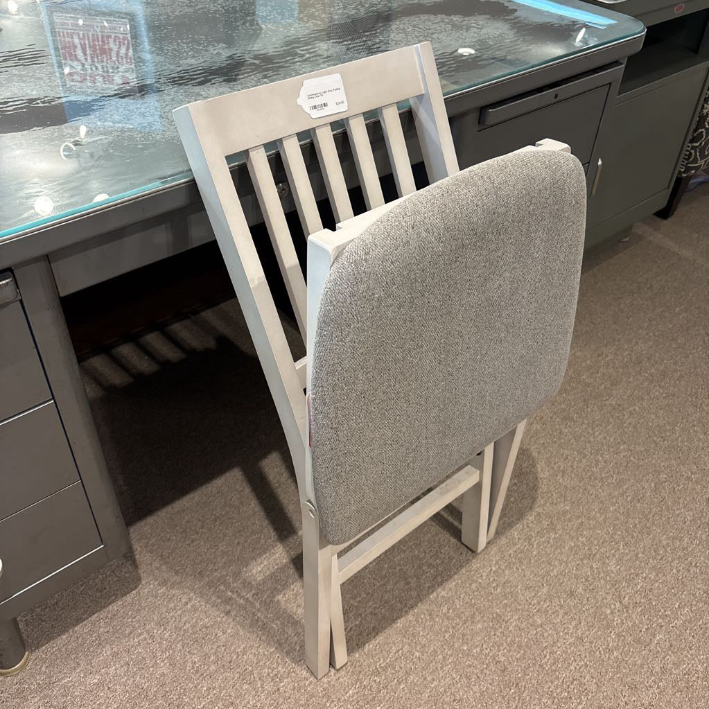 Contemporary Light Grey Folding Dining Chair