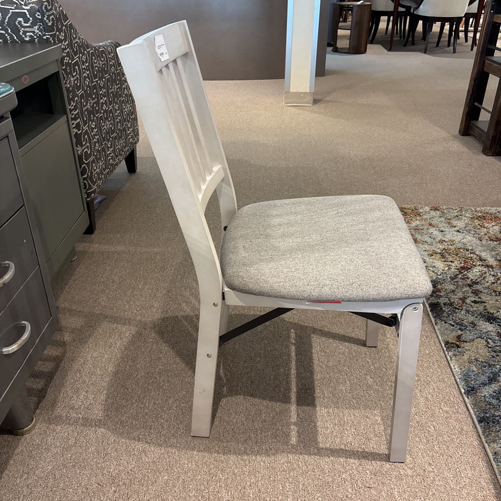 Contemporary Light Grey Folding Dining Chair
