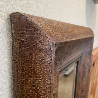 Textural Wall Mirror w/ Floral Motifs C MIRRORS