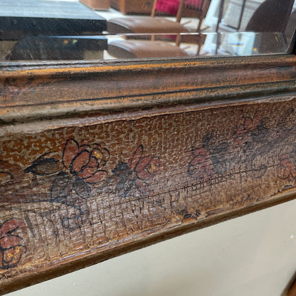 Textural Wall Mirror w/ Floral Motifs C MIRRORS