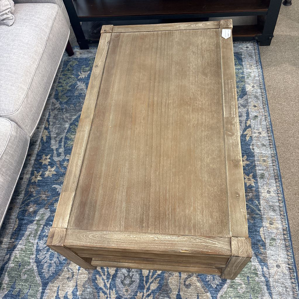 Rustic Two-Drawer Coffee Table