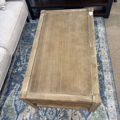Rustic Two-Drawer Coffee Table