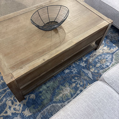 Rustic Two-Drawer Coffee Table