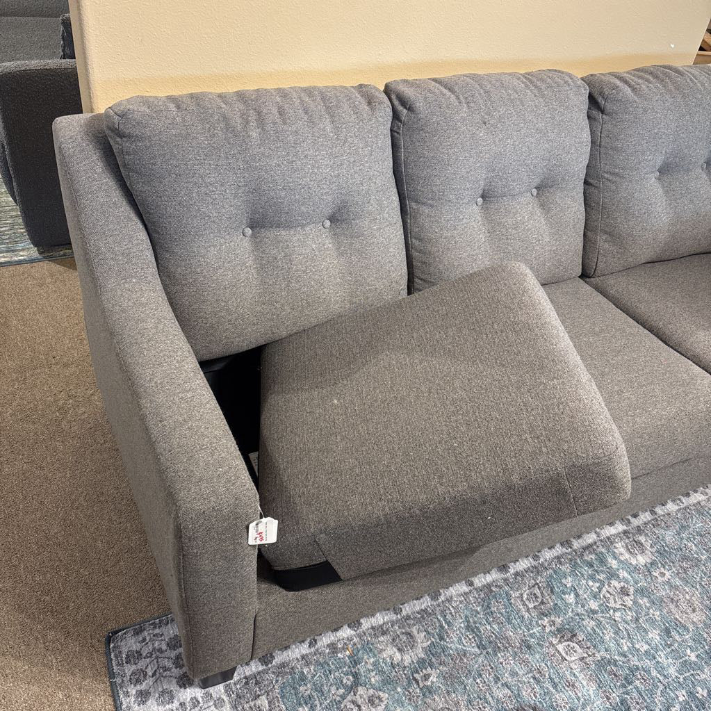 Ashley Grey 3 Seat Sofa (AS IS) U SOFAS