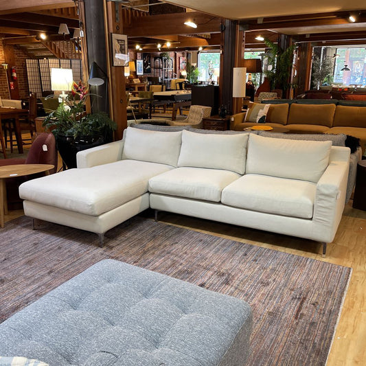 Rove Concepts Off White LAF Sectional U SECTIONALS LAF