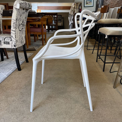Rove Concepts White Squiggle Dining Chair SET of 4