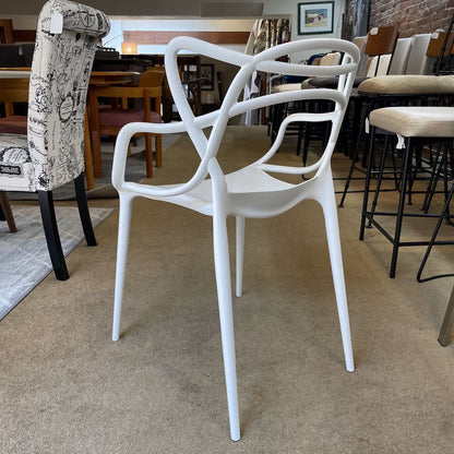 Rove Concepts White Squiggle Dining Chair SET of 4