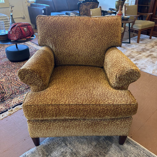 Vintage Leopard Print Arm Chair U ACCENT CHAIRS