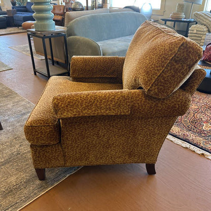 Vintage Leopard Print Arm Chair
