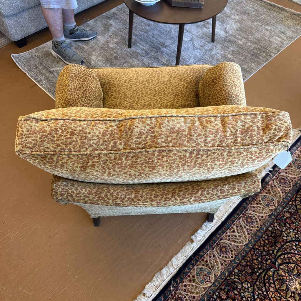 Vintage Leopard Print Arm Chair