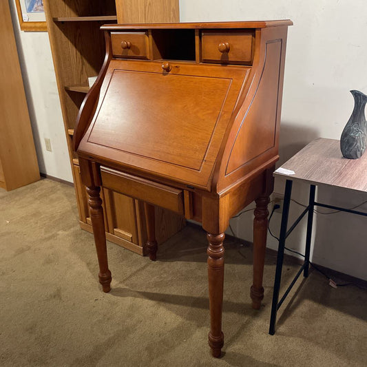 Tall Turned Leg Secretary Desk AS IS C DESKS