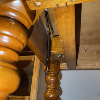 Tall Turned Leg Secretary Desk AS IS