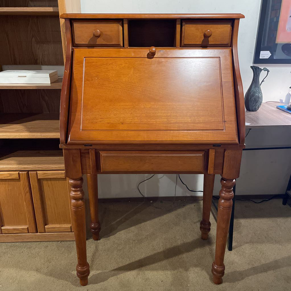 Tall Turned Leg Secretary Desk AS IS