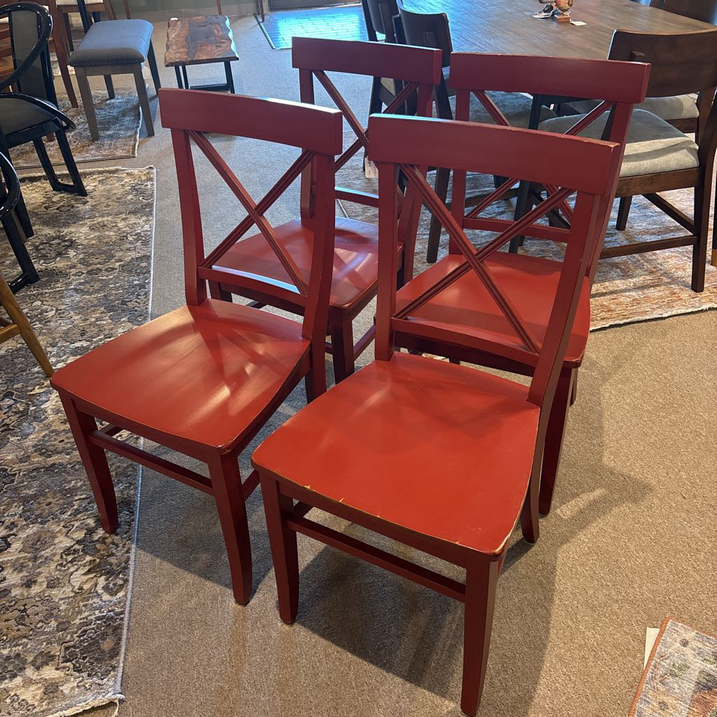 Red Farmhouse Dining Chair (SET OF 4)