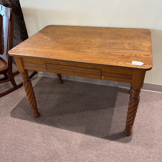 Vintage Oak One Drawer Desk C DESKS