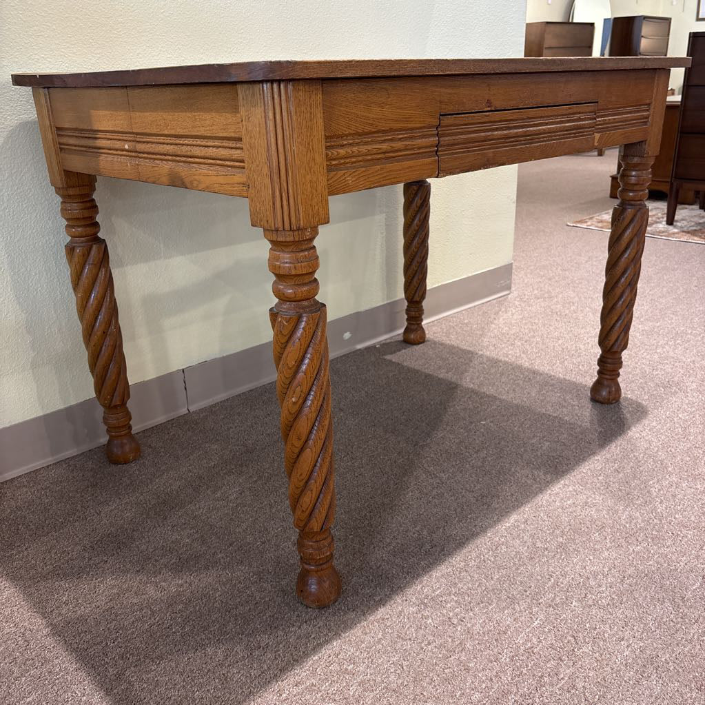 Vintage Oak One Drawer Desk