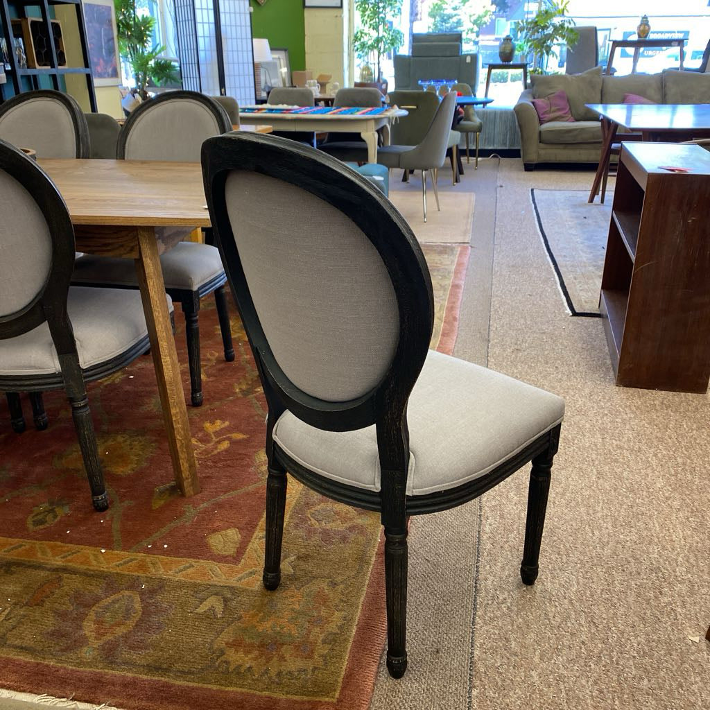 SET 6 Contemporary Classic Balloon Back Dining Chairs