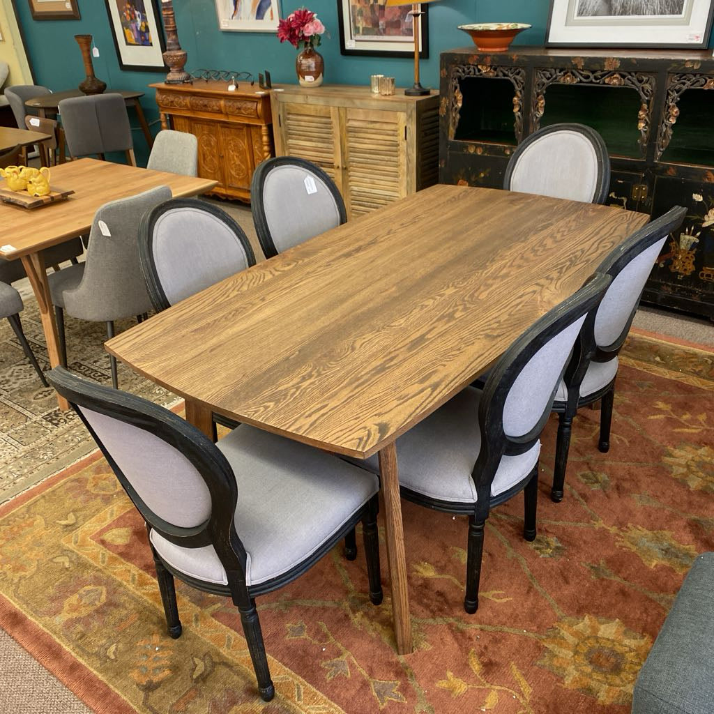 SET 6 Contemporary Classic Balloon Back Dining Chairs C DINING CHAIRS