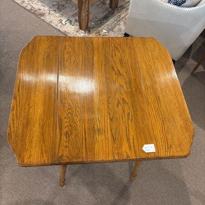 Antique Oak Drop Leaf Dining Table