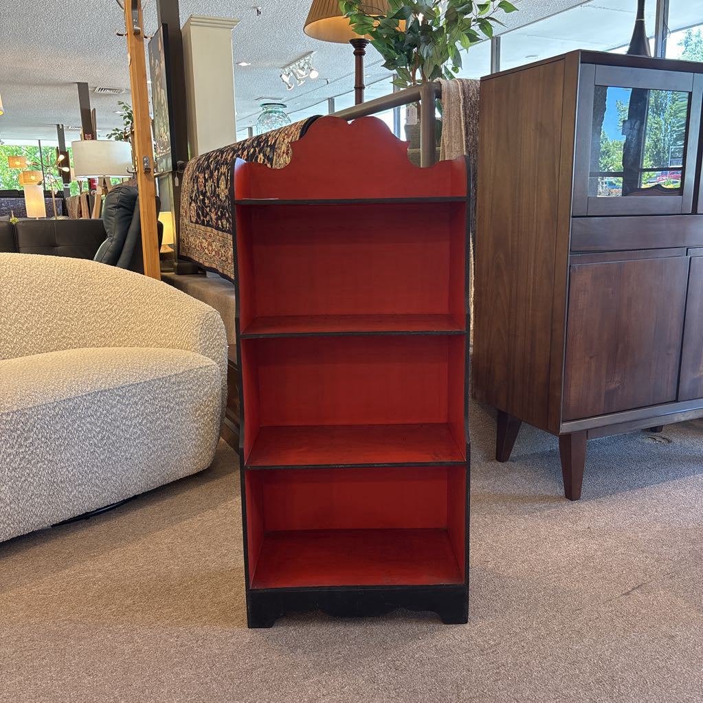 Vintage Red & Black Shelf