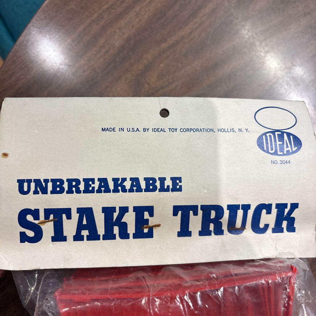 Ideal Vintage Toy Truck Blue SMALLS