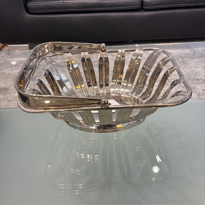 Stainless Basket with Palm Pattern SMALLS