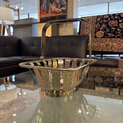 Stainless Basket with Palm Pattern