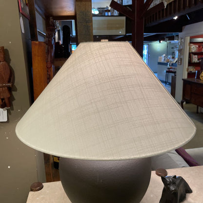 Charcoal Ceramic Urn Table Lamp