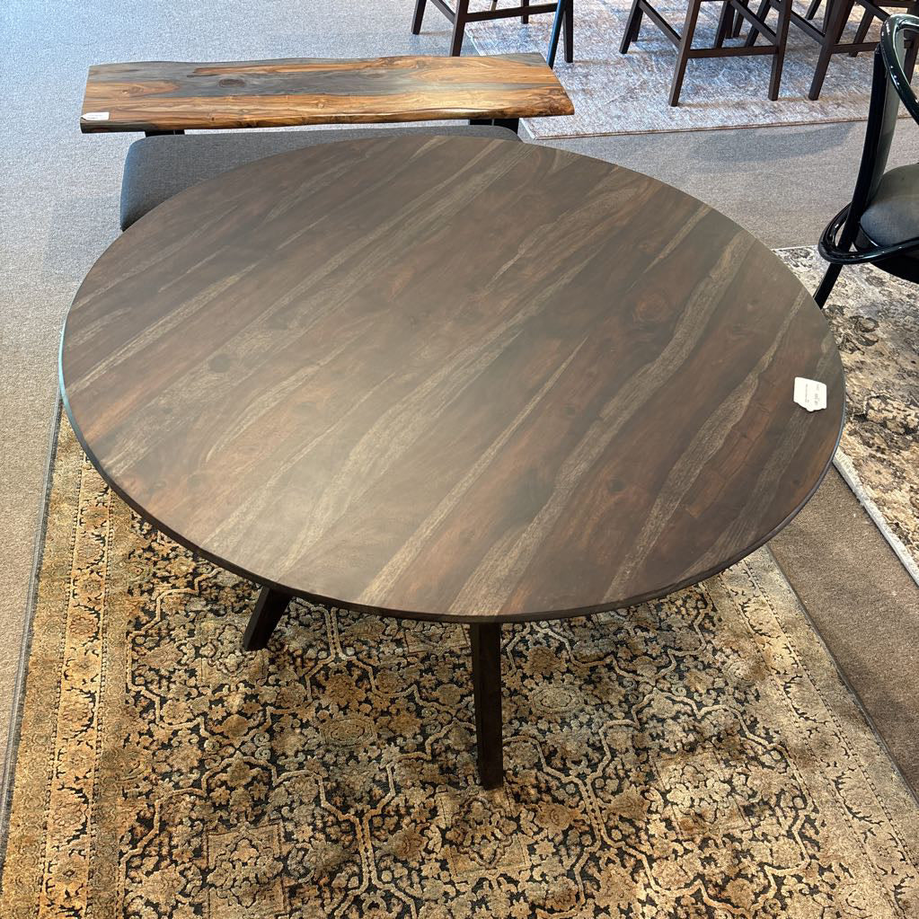 Walnut Wallace Round Dining Table C DINING TABLES